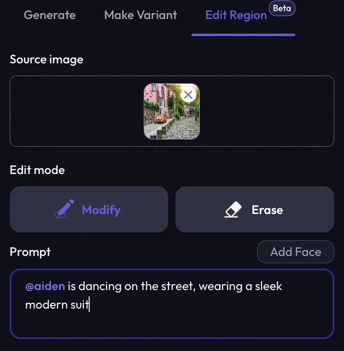 Artflow AI 图片不同场景编辑指令与人物融合教程